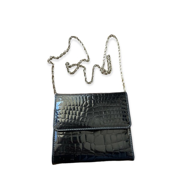 Black Leather Clutch - Picture 2 of 4